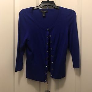 White House Black Market Button Up Cardigan